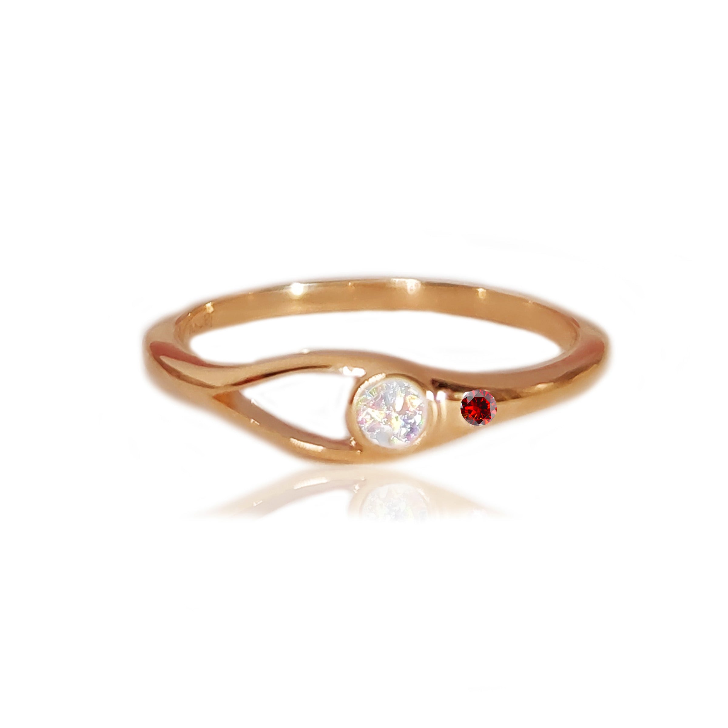 Elegant Gold Ashes Ring for Men & Women - Handcrafted Memorial Jewelry for Loved Ones - Perfect for Remembrance, Gifts & Special Occasions