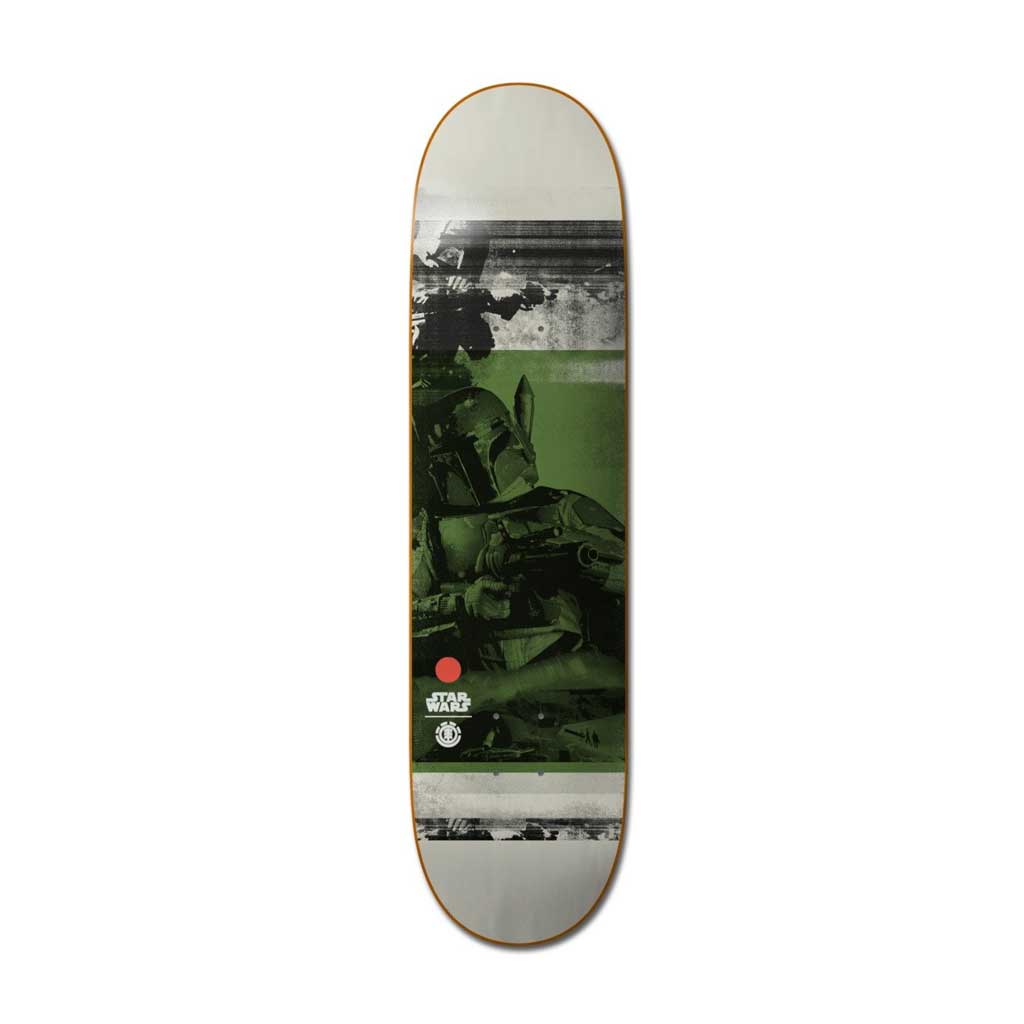 Element x Star Wars Boba Fett Skateboard Deck - Premium Star Wars Collectible Skateboard for Fans & Collectors - Perfect for Skating, Wall Art, and Star Wars Merchandise Display