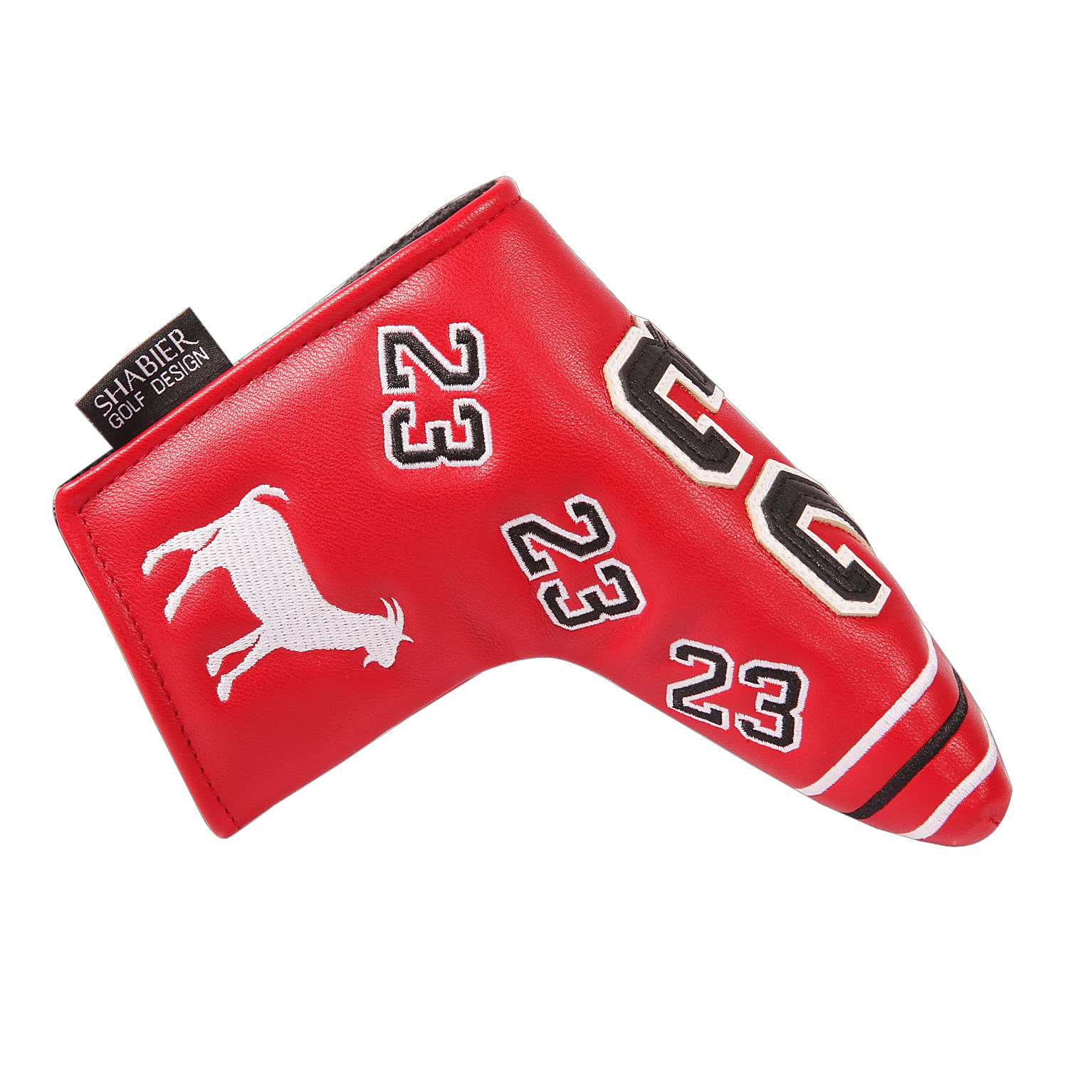 SHABIER Number 23 Red Golf Putter Cover Headcover for Blade Putters - Premium Protection for Golf Clubs | Perfect for Course Play & Club Storage