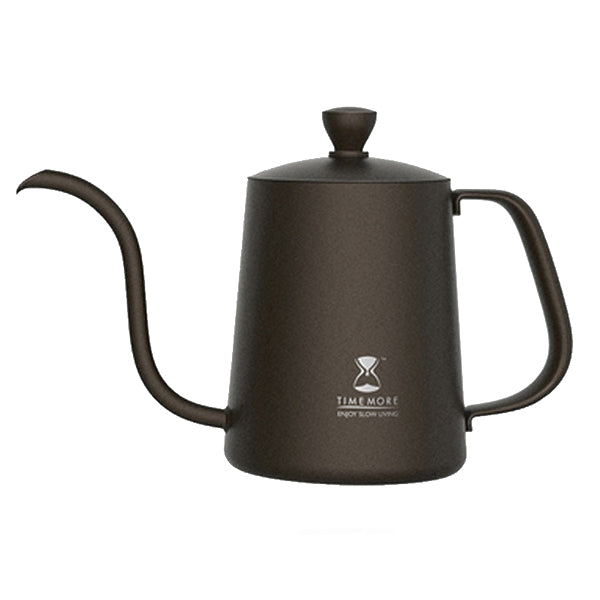 Timemore Fish Pour Over Coffee Kettle - 600ml Stainless Steel Gooseneck Kettle with Thermometer for Precise Pouring - Perfect for Specialty Coffee, Tea Brewing & Home Barista Use