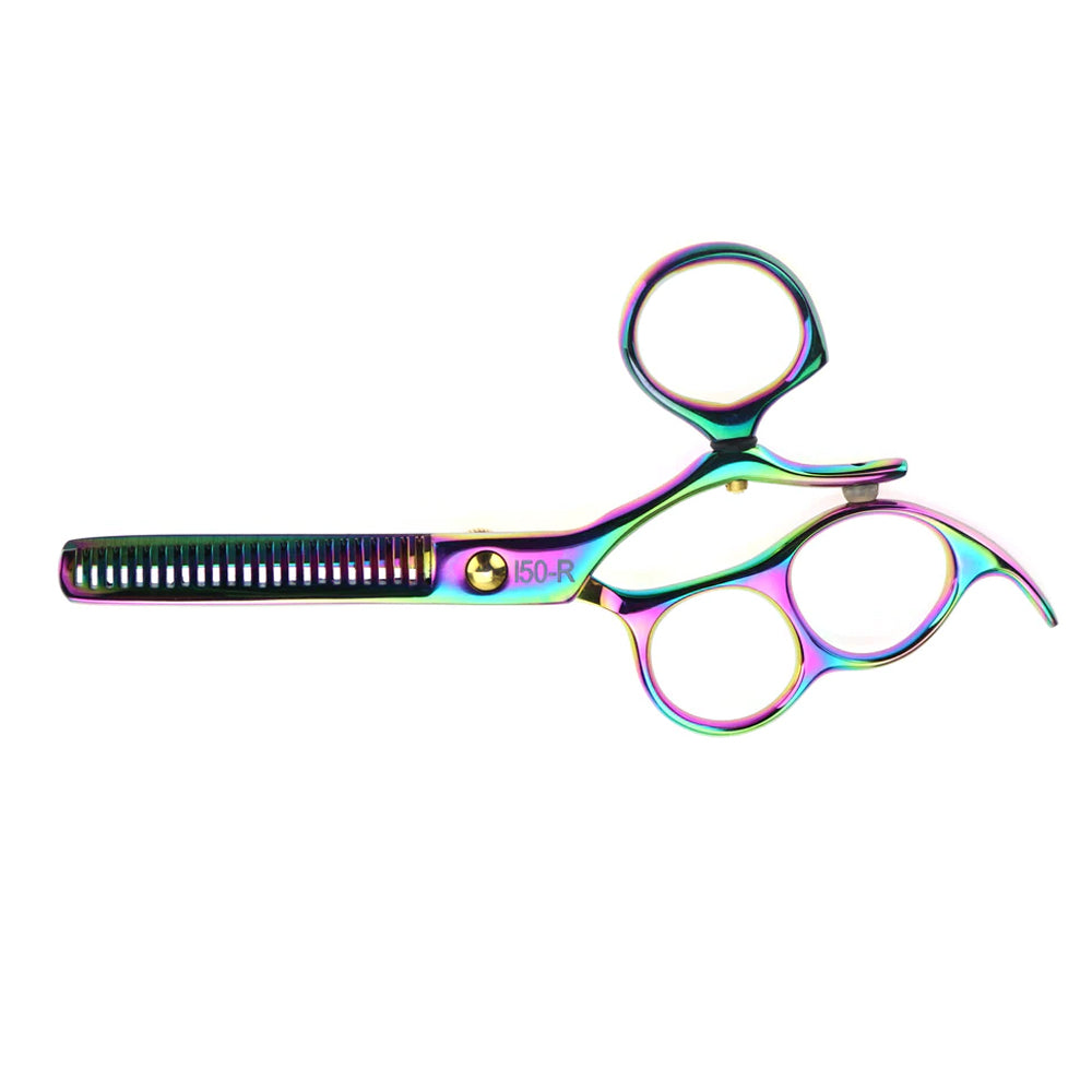 Professional 5-Inch Hair Cutting & Thinning Scissors Set - Titanium Finish, Right-Handed Shears for Stylists & Barbers - Perfect for Salon, Home Haircuts & DIY Styling