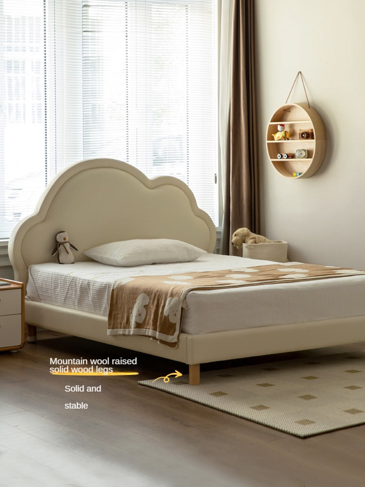 Organic Leather Kids Bed – Premium Handmade Toddler Bed for Safe & Comfortable Sleep – Perfect for Nursery, Bedroom & Daycare