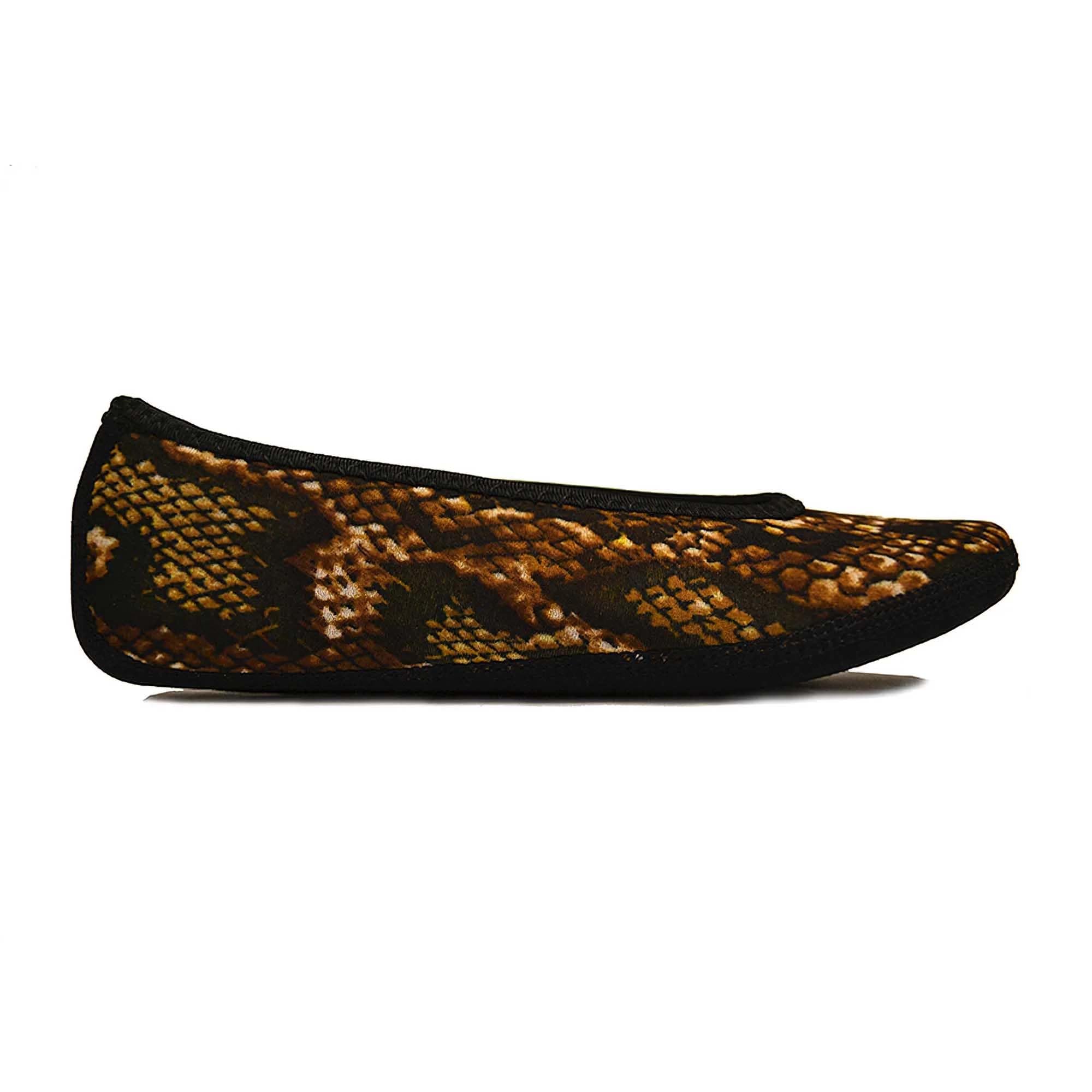 NUFOOT Women's Ballet Flats - Comfortable Travel Slippers, Yoga Socks & Indoor Shoes for Home, Office & Gym - Lightweight Foldable House Shoes