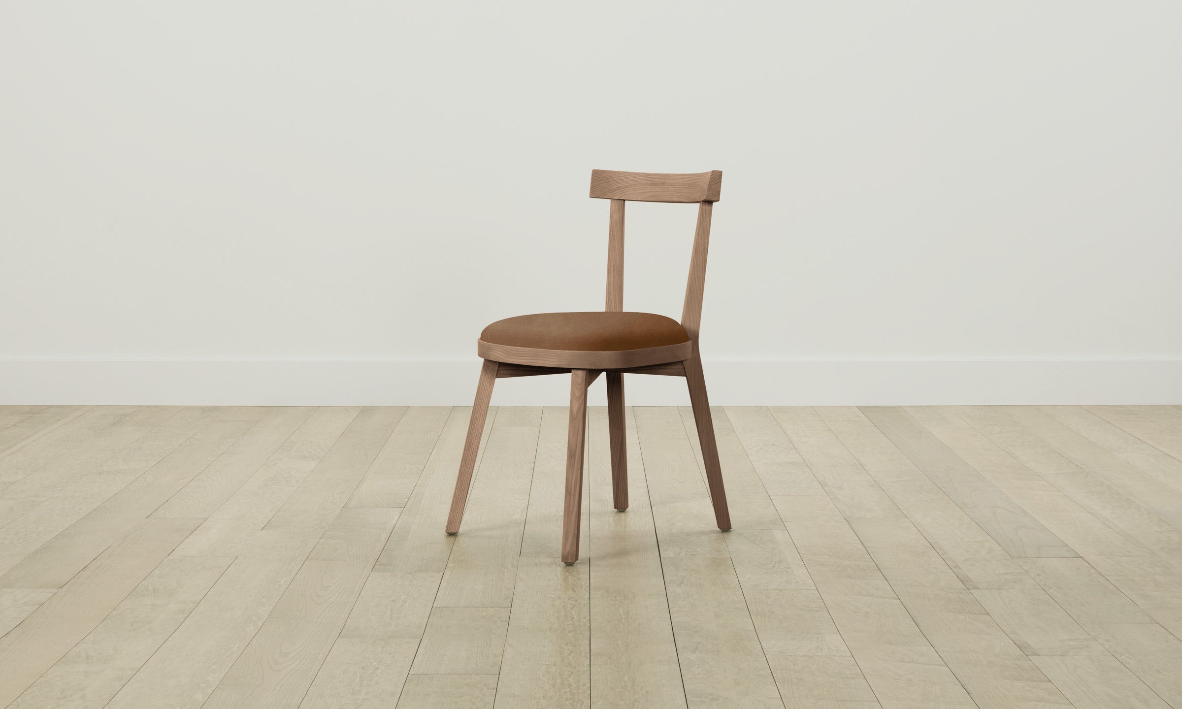 Allen Dining Chair - Premium Tuscan Leather in Cognac Brown - Perfect for Kitchen, Dining Room & Office Decor