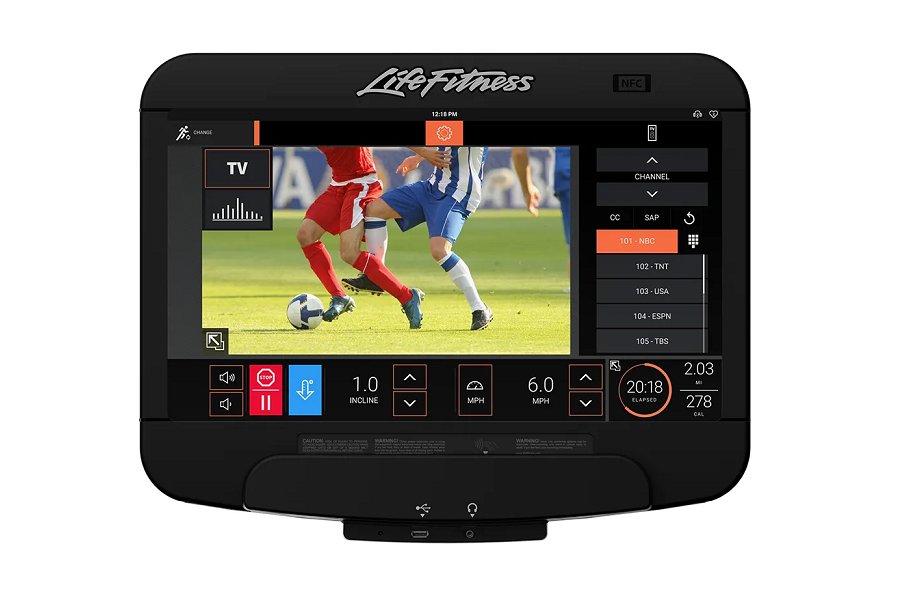 Life Fitness Club Series+ (Plus) Treadmill - Premium Commercial Grade Running Machine for Home & Gym Use - Perfect for Cardio Workouts, Weight Loss & Fitness Training