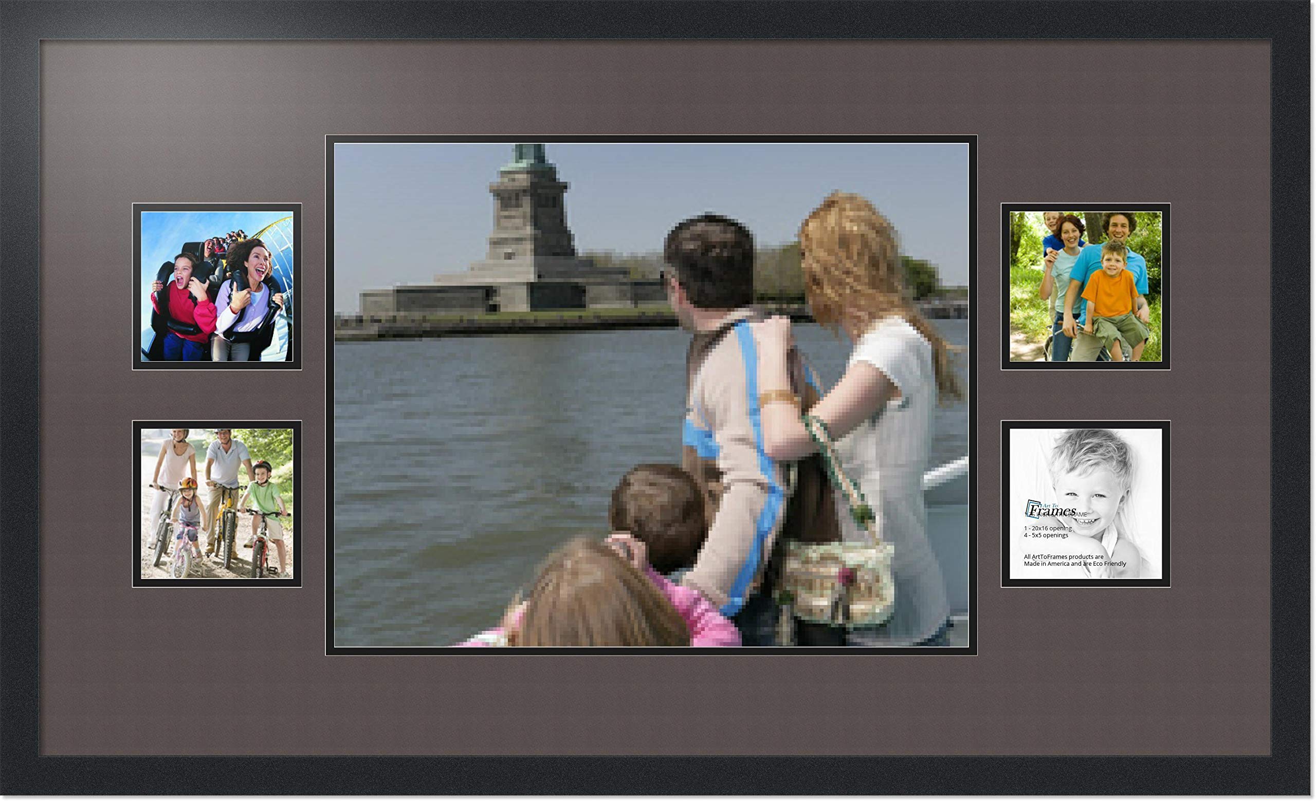 Art to Frames 37x21 Inch Black Picture Frame - 1.25 Inch Wide Satin Finish for Wall Art, Photos & Posters | Perfect for Living Room, Bedroom & Office Decor