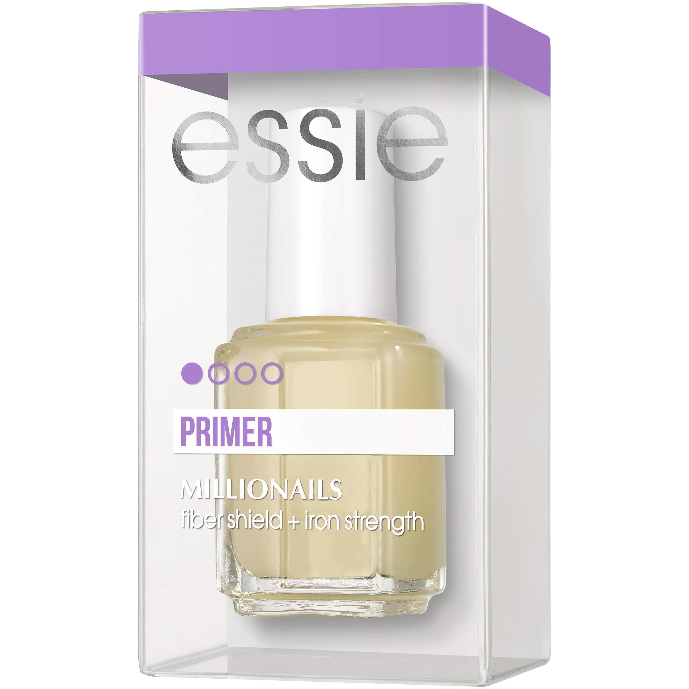 Essie Base Coat Nail Polish - Millionails Nail Treatment with Fiber Shield & Iron Strength (0.46 Fl Oz) | Strengthens & Protects Nails | Perfect for Manicures, Nail Care Routine & At-Home Nail Treatments