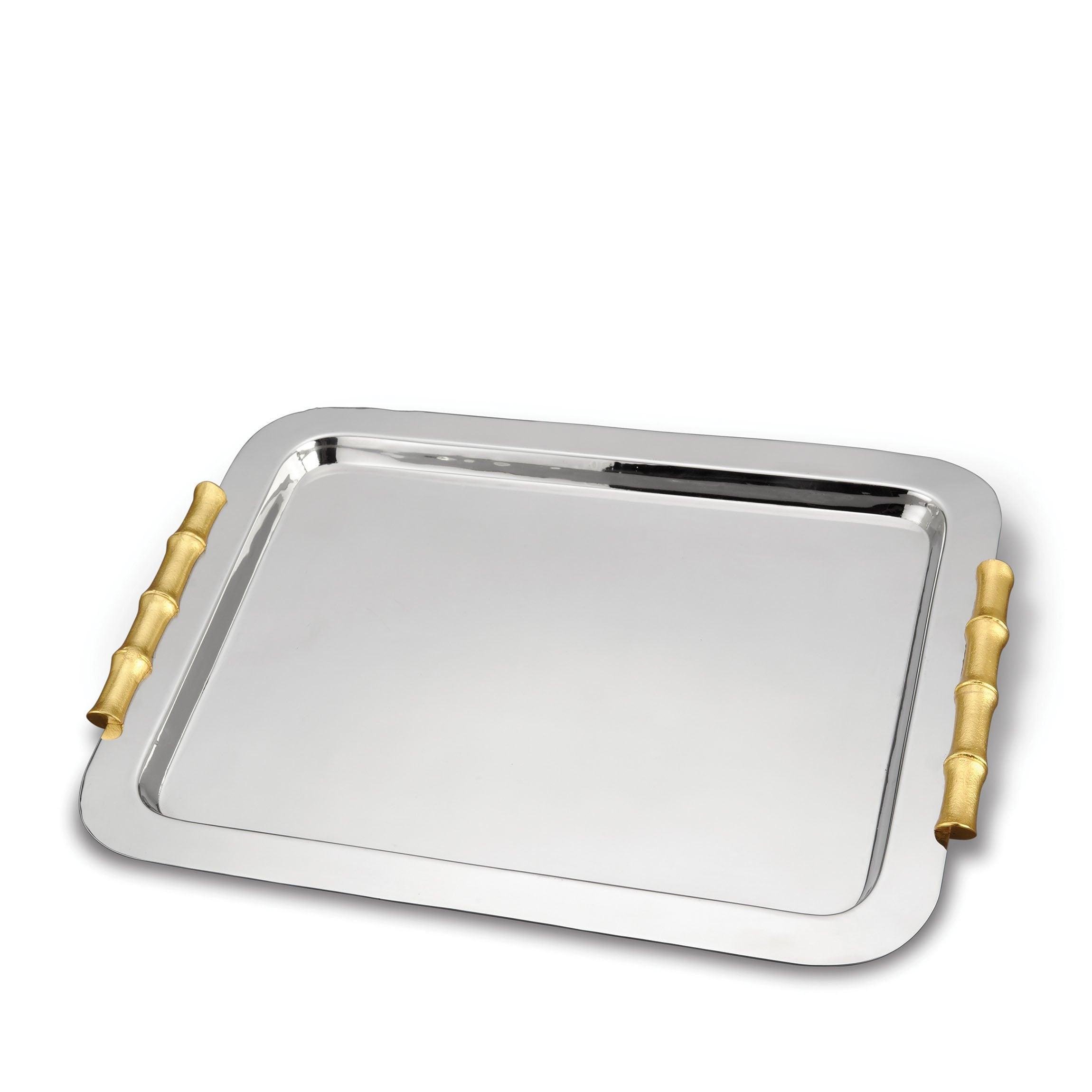 Premium Bamboo Butler Tray - Elegant Serving Tray for Breakfast in Bed, Coffee, Tea & Cocktails - Perfect for Home, Hotel & Restaurant Use