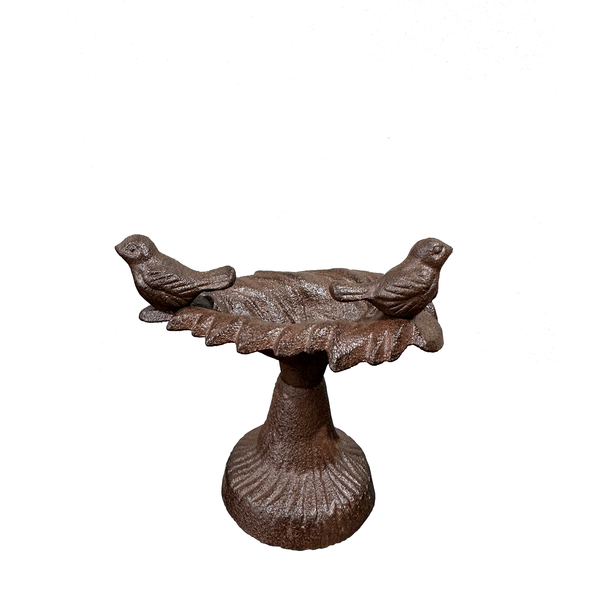 Cast Iron Bird Bath and Feeder - Heavy Duty Double Bowl Design for Outdoor Garden Decor - Attract Birds to Your Backyard or Patio