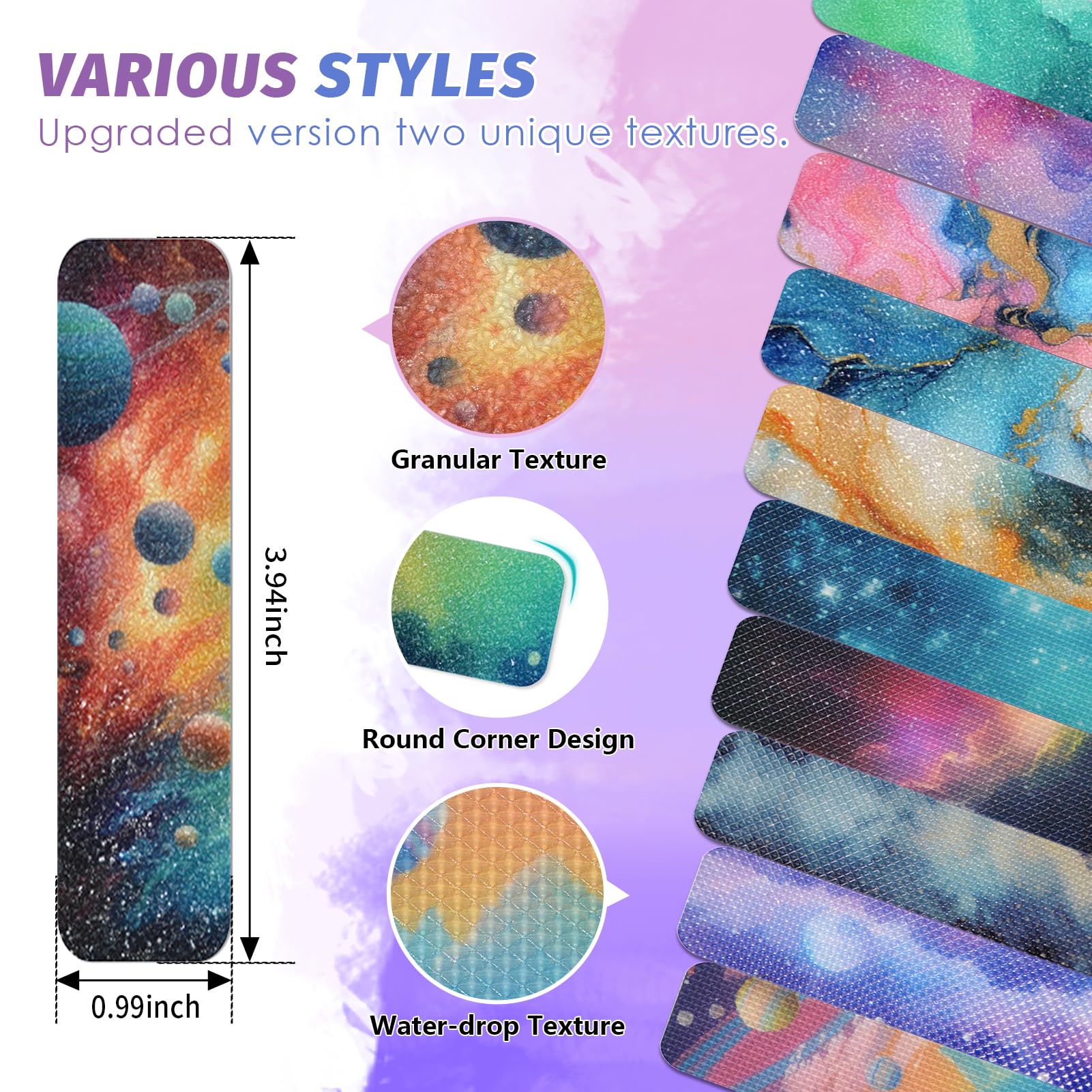 48-Piece Anxiety Relief Sensory Stickers Set with 2 Textured Pads - Calming Fidget Stickers for Kids & Adults - Stress Relief Tools for Office, School, Classroom & Home Use - Perfect for ADHD, Autism & Anxiety Management