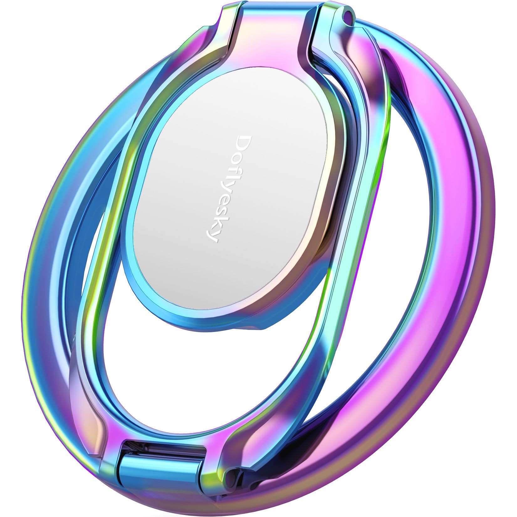 Magnetic Phone Ring Holder with Magsafe - Adjustable 360° Rotating Finger Grip for Gym & Daily Use - Removable Phone Stand for iPhone 15/14/13, iPad, Samsung Galaxy - Works with Magnetic Car Mount (6 Colors) - Perfect for Workouts, Driving & Hands-Free Viewing