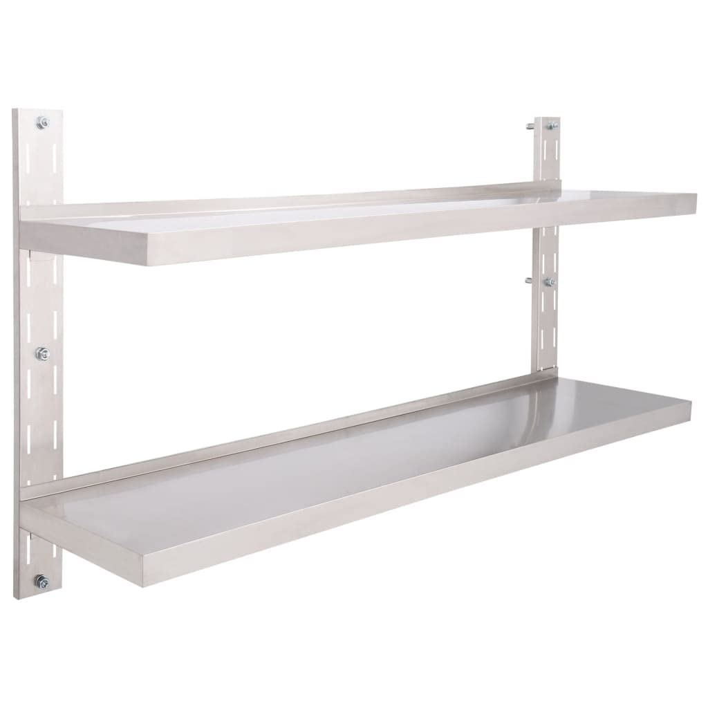 2-Tier Floating Wall Shelf Set - 59.1