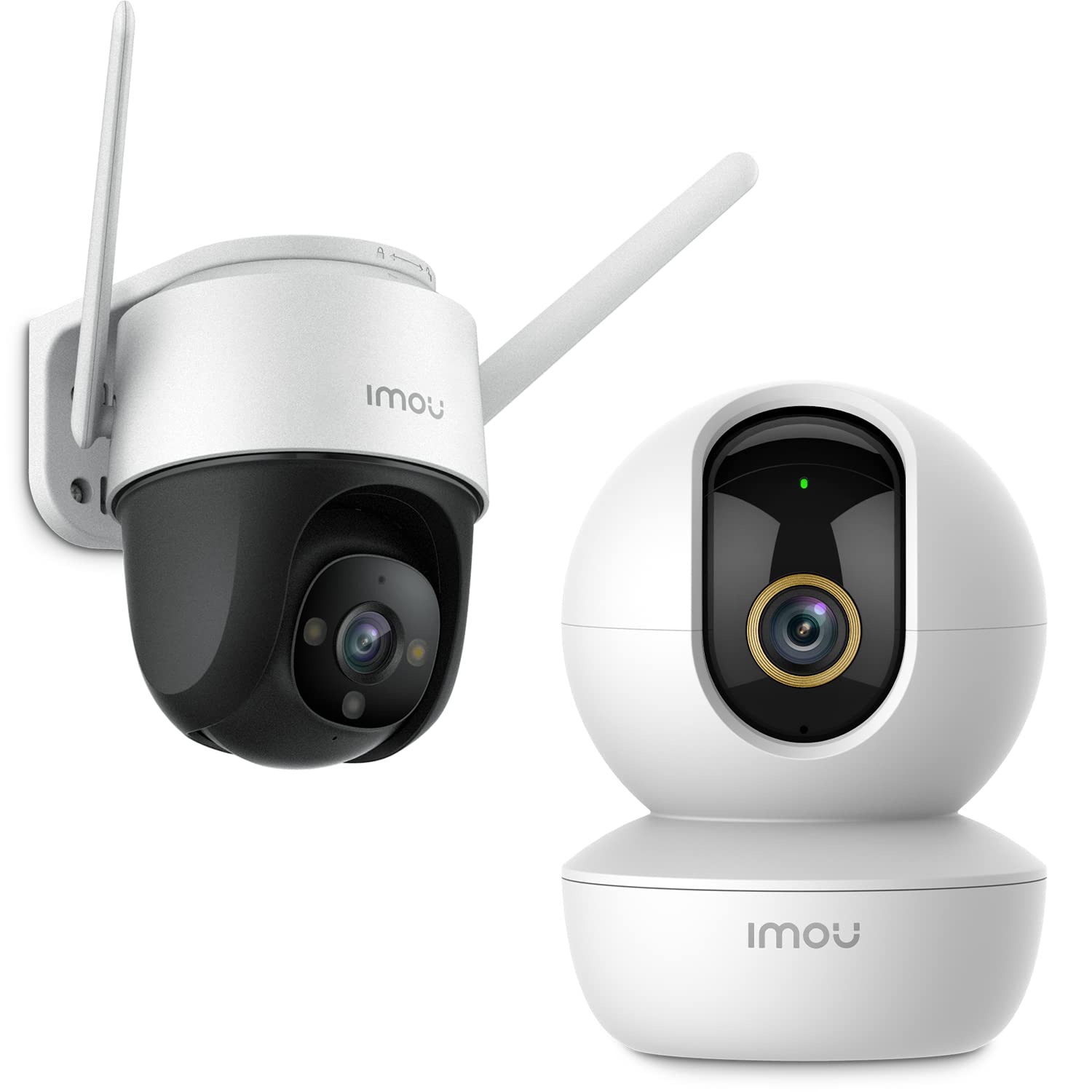 4MP Indoor & Outdoor Security Camera Kit - WiFi Plug-in Surveillance System with Night Vision, 2-Way Audio, Human Detection & Smart Tracking | Perfect for Home, Office & Business Security Monitoring (2.4G Only)