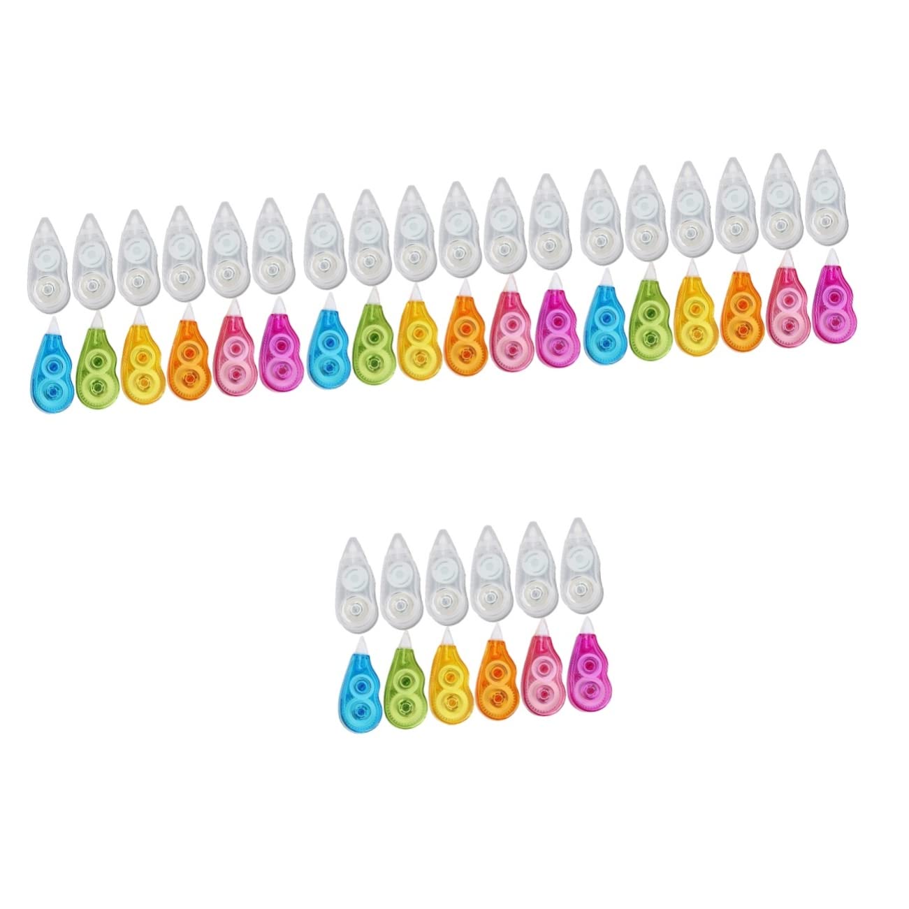 48 Pcs White Correction Tape Roller - Mini Erasers for Instant Corrections, Easy to Use Applicator, Portable Whiteout Tape for School, Office & Homework - Perfect for Students, Teachers & Professionals