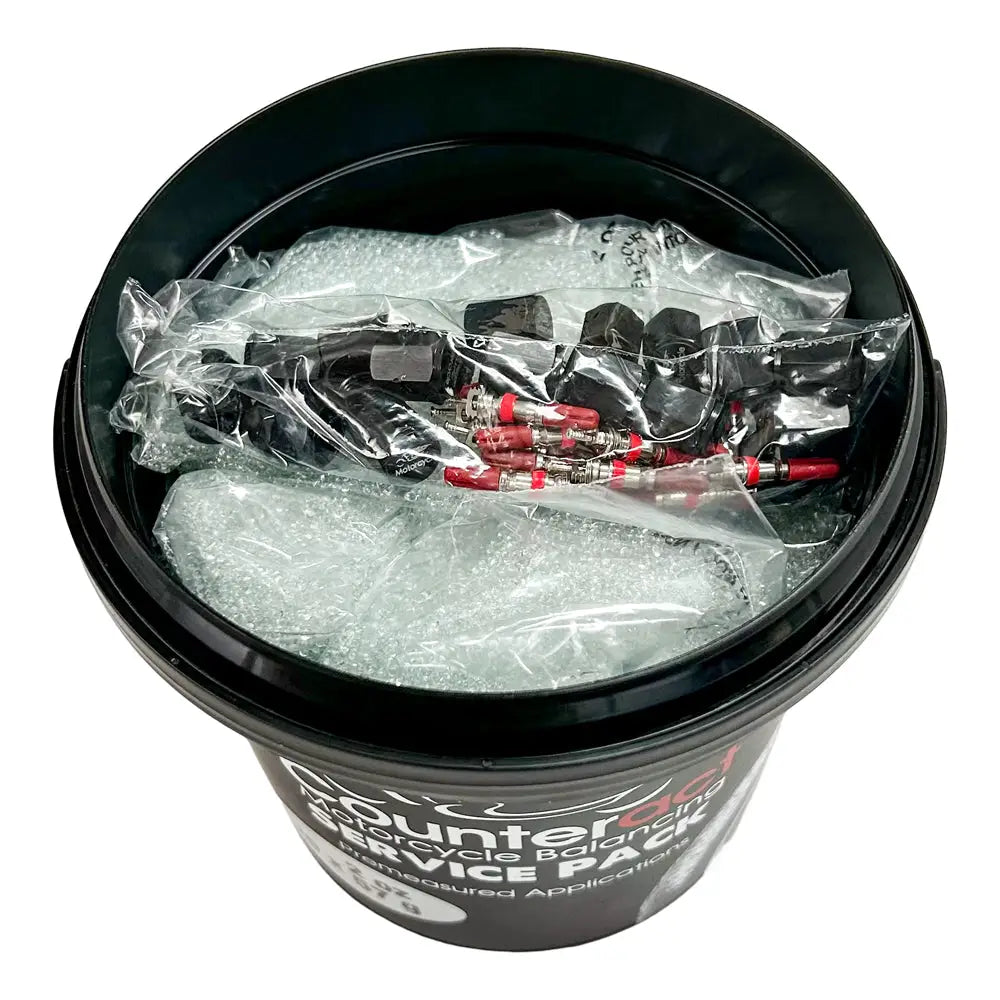Counteract Motorcycle Tire Balancing Beads Kit - 20 Bags with Cores & Caps for Smooth Ride - Perfect for Harley, Honda, Kawasaki & More - Reduce Vibration & Extend Tire Life