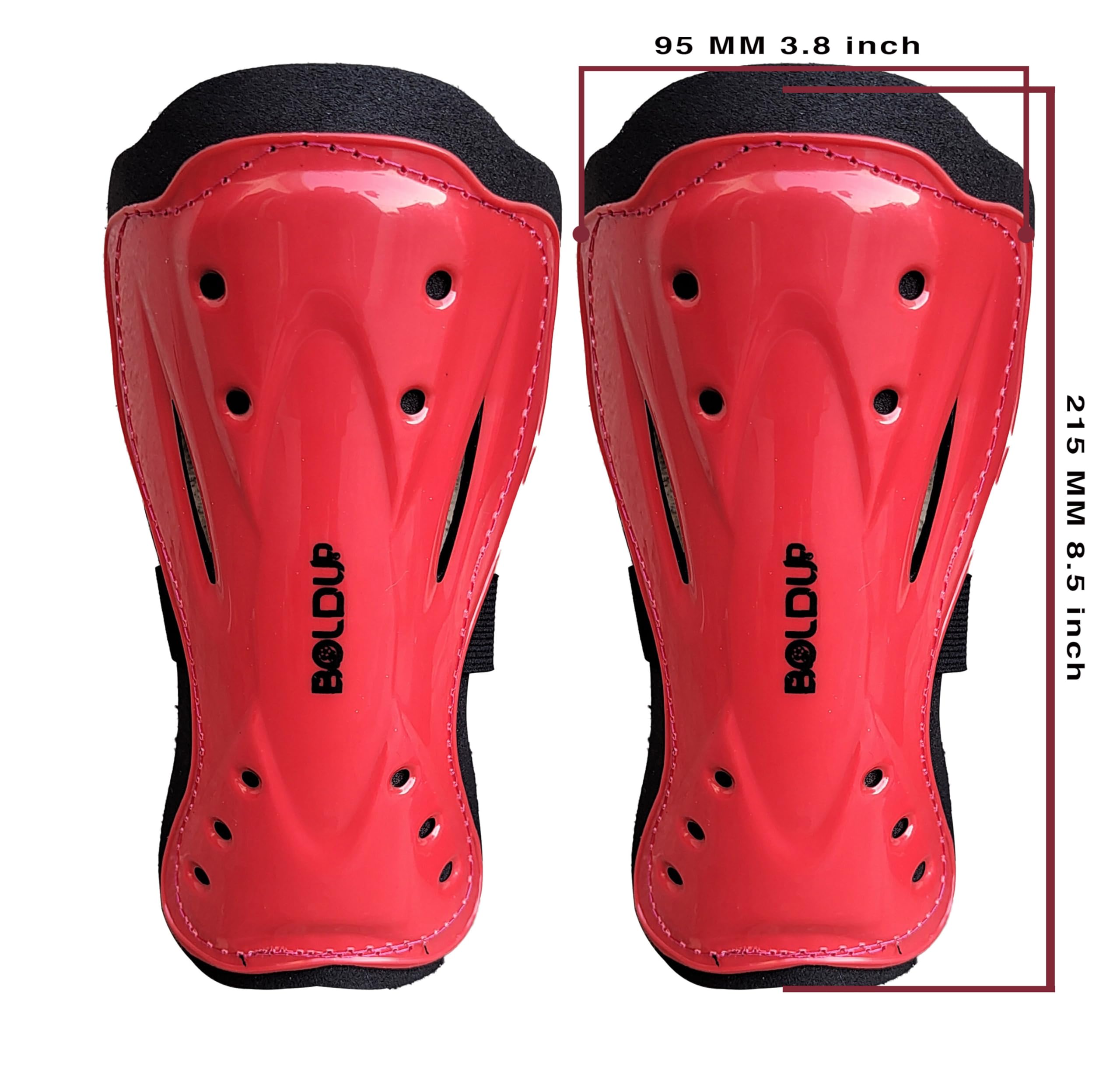 BOLDUP® Kids Shin Guards for Soccer - Lightweight & Breathable Football Shin Pads for Boys - Youth Training & Match Protection (1 Pair, LEMONBIGSHINGUARD) - Perfect for Youth Leagues, Practice Sessions & Competitive Games