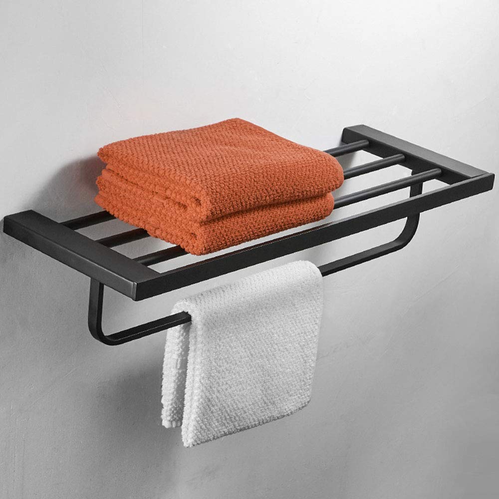 304 Stainless Steel Black Bathroom Shelf Set - Rustproof Wall Mounted Storage Organizer for Shower, Toiletries & Cosmetics | Perfect for Modern Bathroom, Spa & Hotel Decor