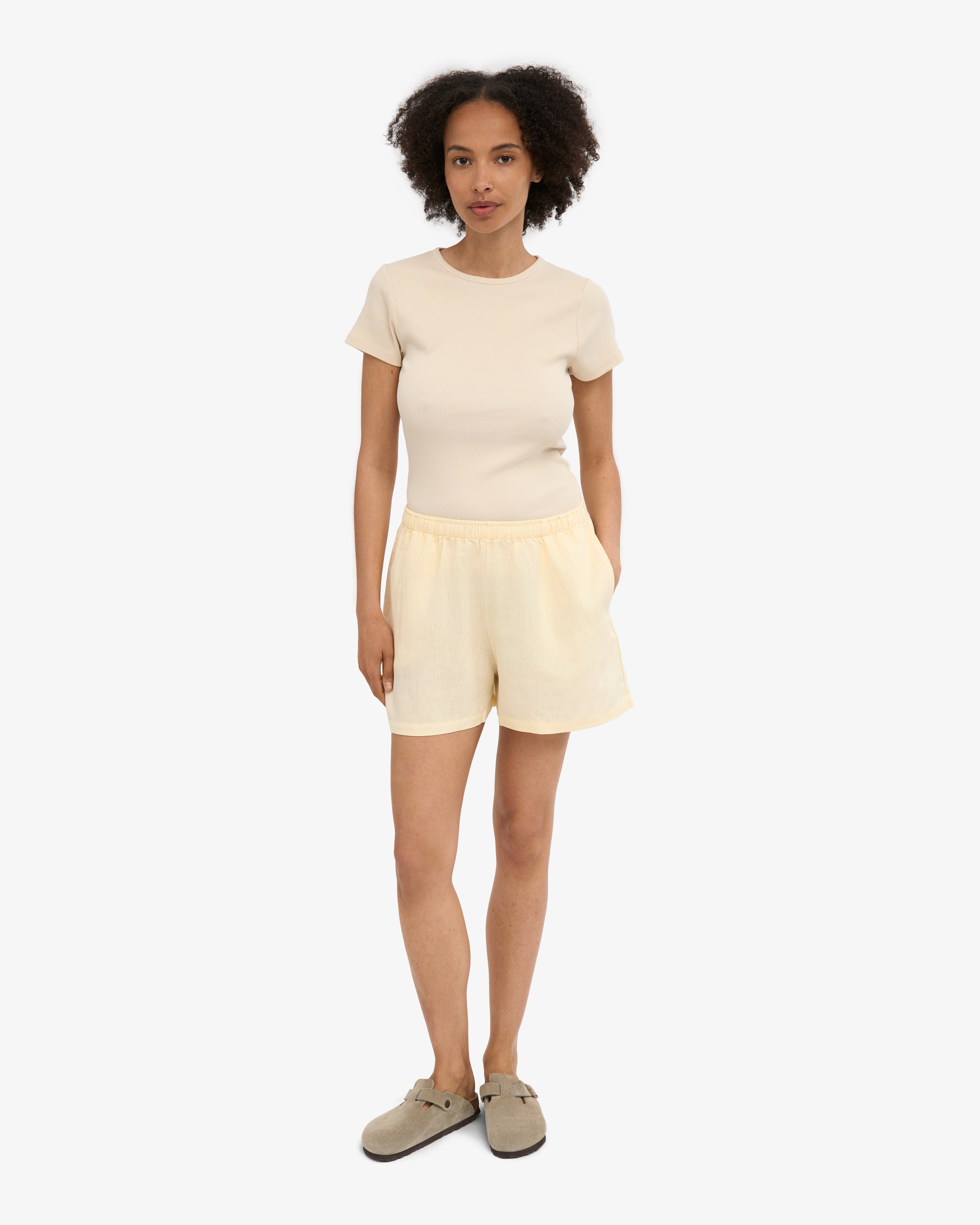 Breathable Linen Shorts for Men & Women | Pacific Blue | Perfect for Summer, Beach, and Casual Wear