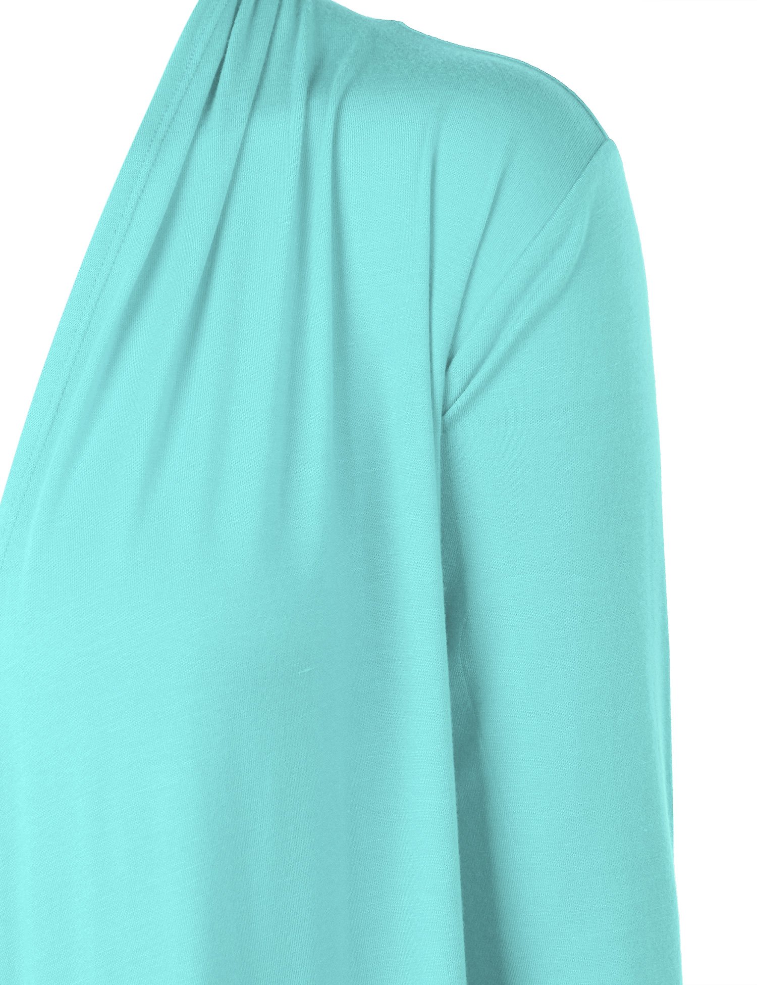 CTC Women's Draped Open-Front Cardigan Sweater - Soft Knit Lightweight Long Sleeve Cover-Up - Made in USA - Perfect for Office, Casual Outfits & Layering in Fall/Winter