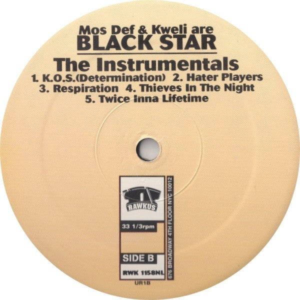 Black Star - The Instrumentals (Rawkus RWK 1158NL) | Hip Hop Beats & Instrumental Music for Producers, DJs & Music Creators