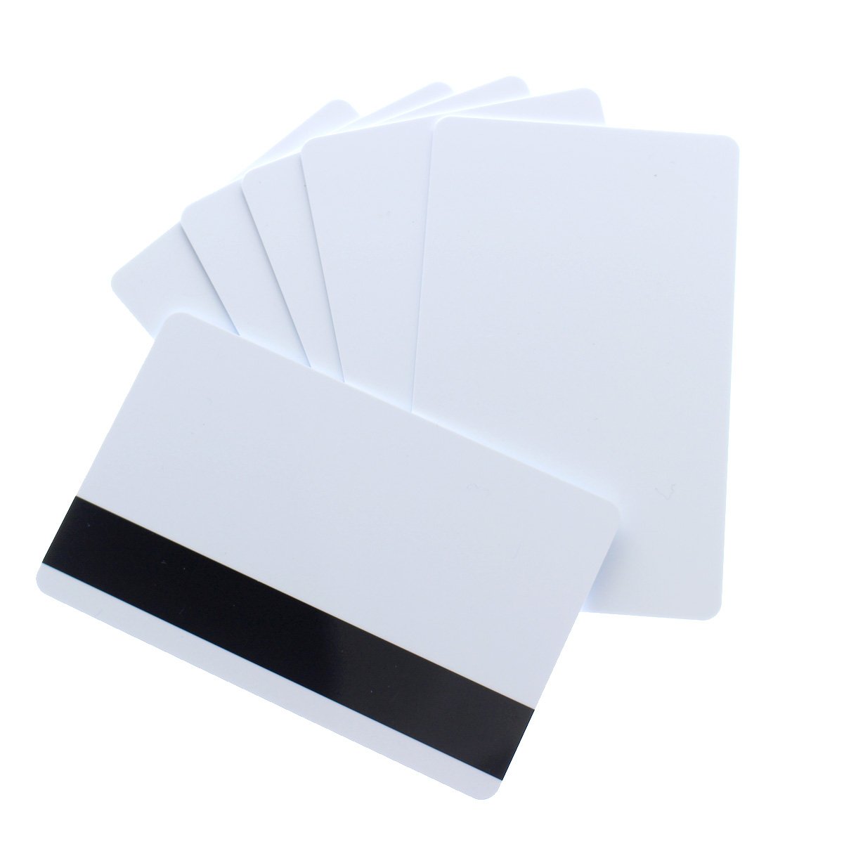 500 Pack - Premium Blank Plastic CR80 ID Cards - 30mil Thickness - USA Made - Printable PVC Badges with 1/2
