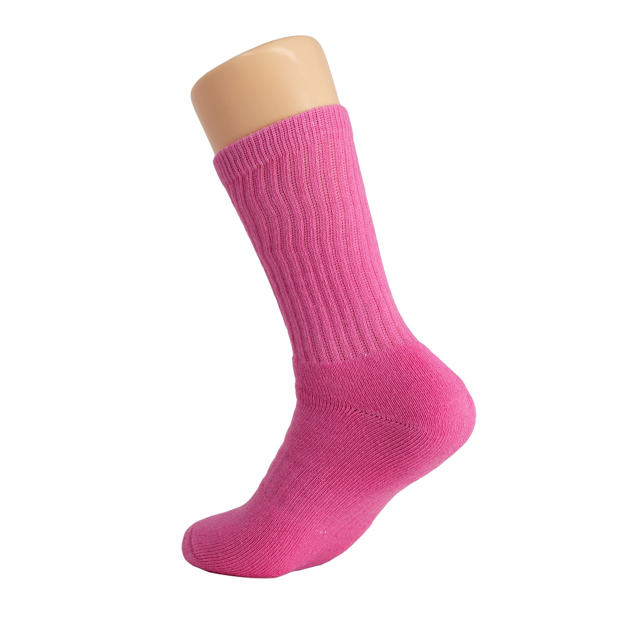American Made Solid Cotton Cushion Crew Socks for Men - Breathable Athletic Sport Socks for Running, Hiking & Everyday Comfort