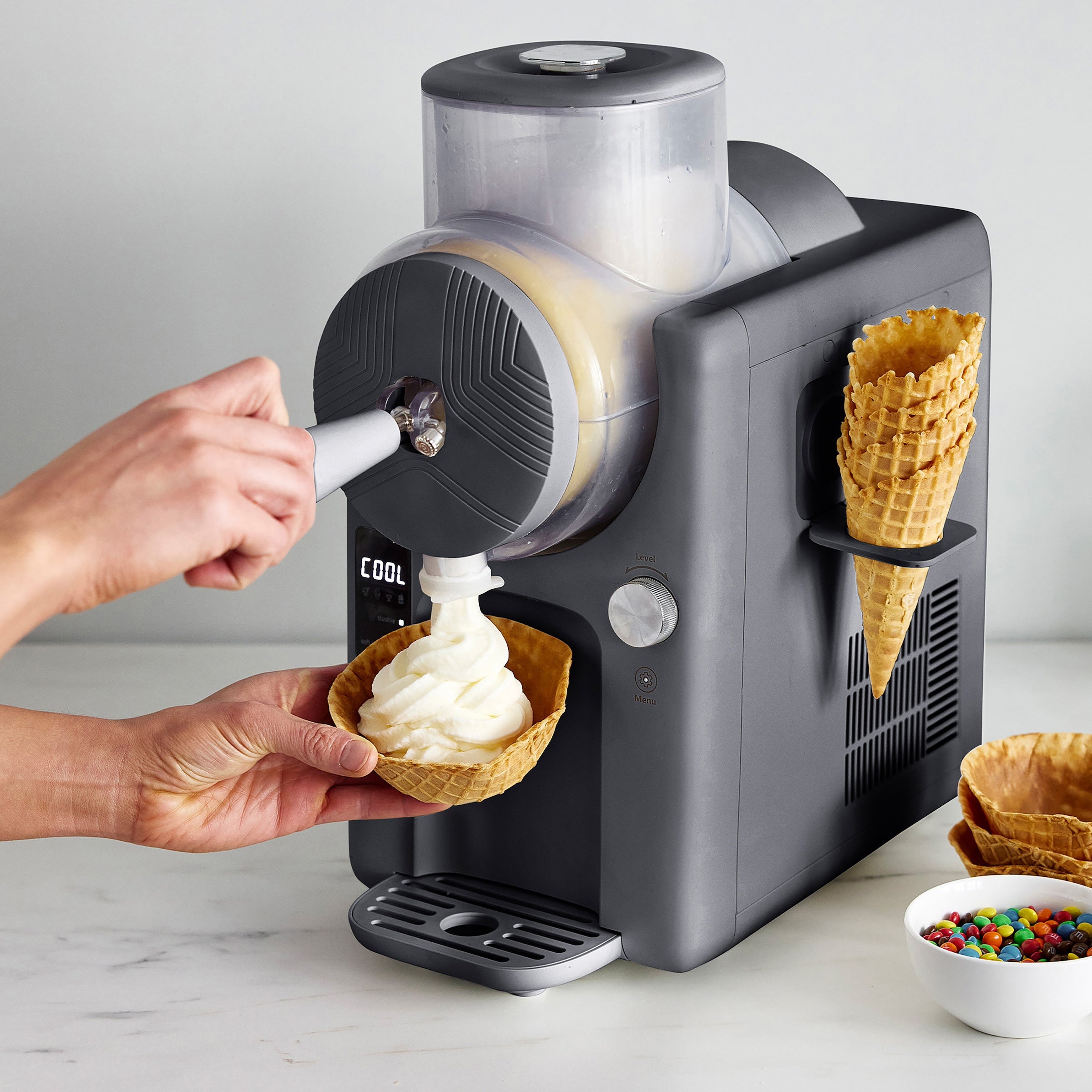 Frost Ice Cream & Frozen Drink Maker - Electric Ice Cream Machine for Homemade Desserts | Perfect for Parties, BBQs, and Family Gatherings