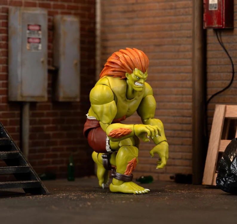 Jada Toys 1/12 Scale 6-Inch Ultra Street Fighter II: The Final Challengers Blanka Action Figure - Collectible Fighting Game Character for Display & Play