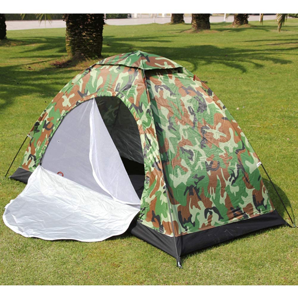 1 Person Lightweight Camping Tent with Mosquito Net Door - Easy Setup, Portable for Outdoor Hiking, Backpacking & Fishing | Perfect for Solo Campers, Beach Trips and Backyard Use