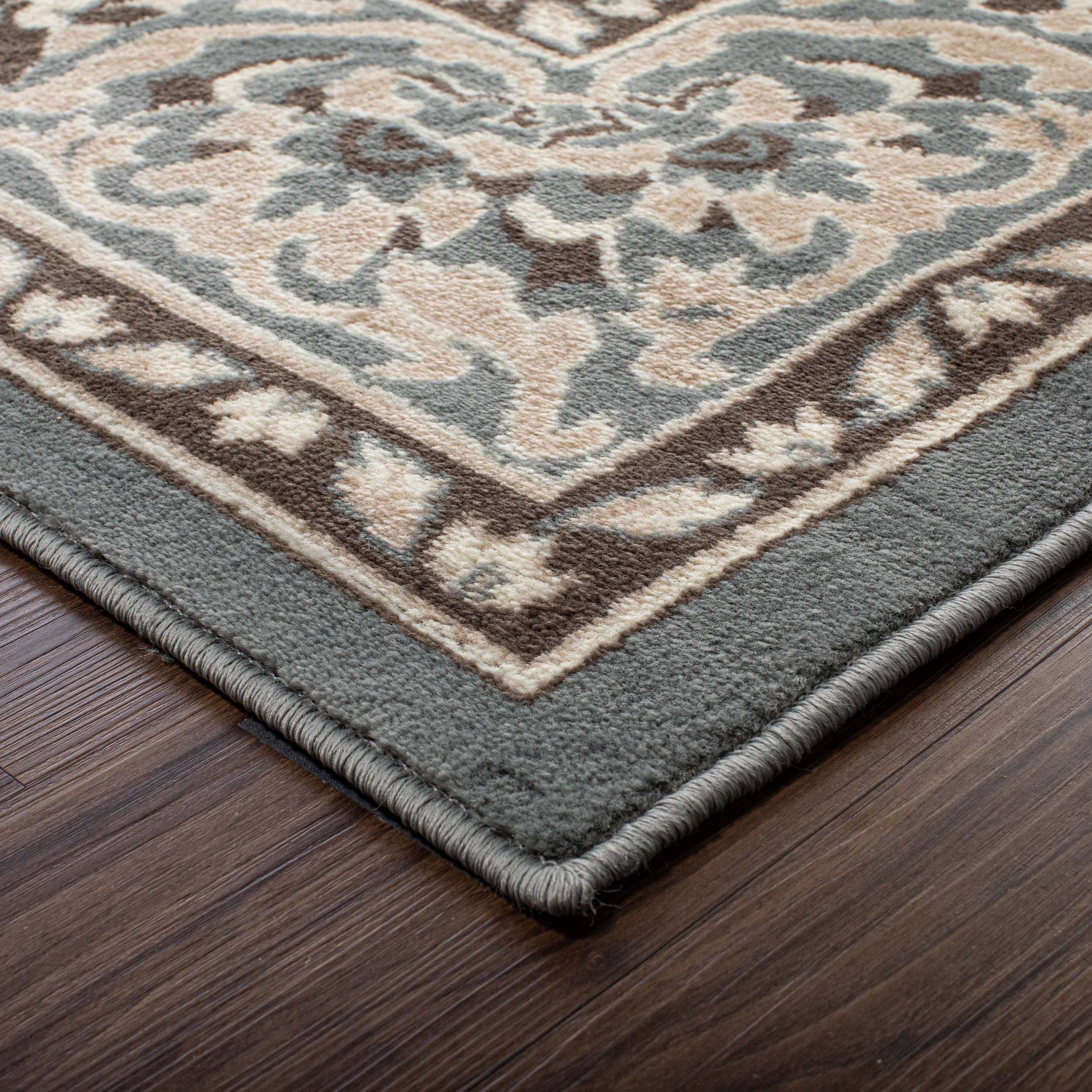 Glendale Traditional Floral Medallion Indoor Area Rug - Non-Slip Living Room Carpet, Bedroom Runner, Hallway Decor | Soft & Durable Home Floor Mat for Cozy Interior Design