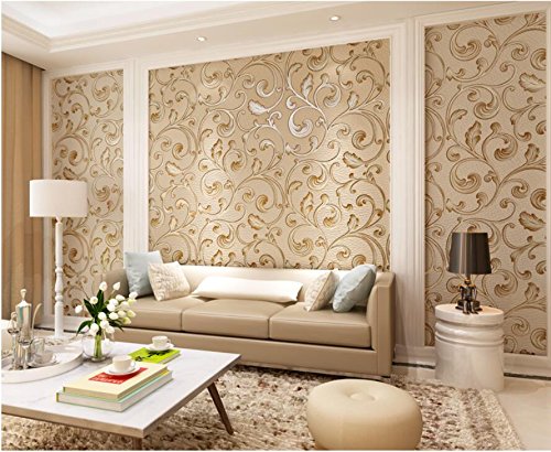 Vintage Floral Wallpaper for Bedroom & Living Room - Peel and Stick Removable Wallpaper for TV Background, Coffee Bar, Accent Wall - Self-Adhesive Home Decor Wallpaper (20.5
