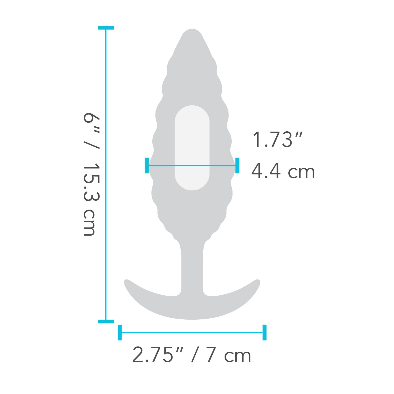 b-Vibe Bump Texture Small Vibrating Rechargeable Silicone Anal Plug - Mint Green | Remote Control & Waterproof | Perfect for Couples Play & Solo Exploration