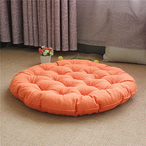 **Premium Round Cotton Linen Kids Floor Pillow – Thick Japanese Futon Chair Cushion for Dining, Garden, Home & Office – Soft Seat Pad for Comfort & Style**    *(Perfect for Playrooms, Reading Nooks, Outdoor Picnics & Cozy Home Decor)*