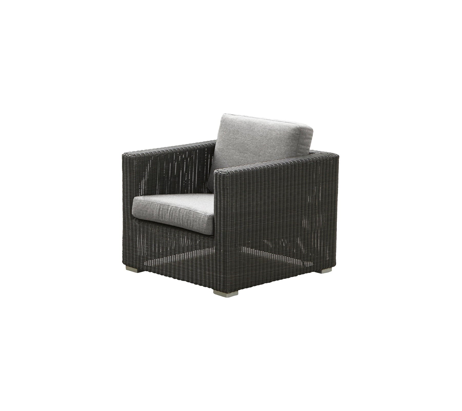 Chester Lounge Weave Coastal Outdoor Chair - Waterproof Wicker Patio Furniture for Poolside, Beach, Garden & Backyard Relaxation