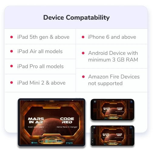 PlayShifu Orboot Planet Mars - Interactive AR Globe for Kids - Explore Mars & Space - STEM Learning Toy for Boys & Girls - Perfect for Home & Classroom Educational Activities