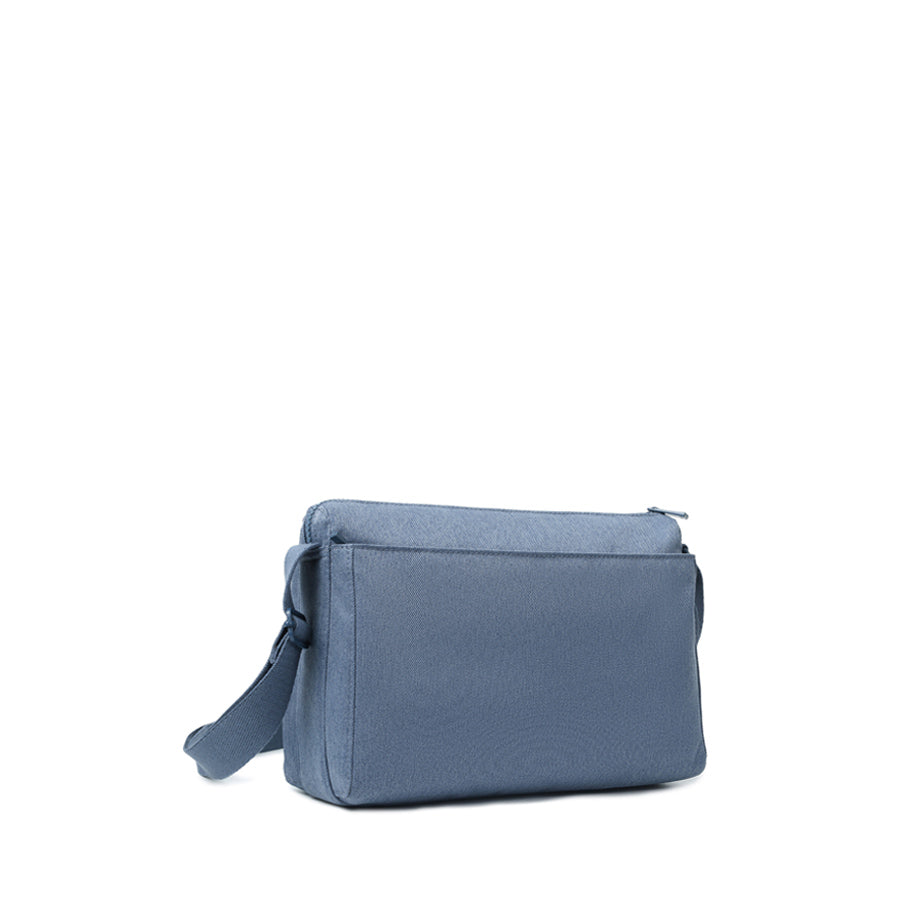 Vintage Indigo Denim Crossbody Bag with RFID Protection - Stylish Medium Eyelet Purse for Women, Perfect for Travel, Shopping & Everyday Use