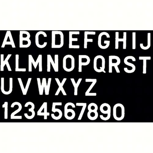 Bernard Engraving PS30WI 3 Inch White Letter Stickers - Self-Adhesive Vinyl Decals for DIY Crafts, Home Decor, and Office Organization