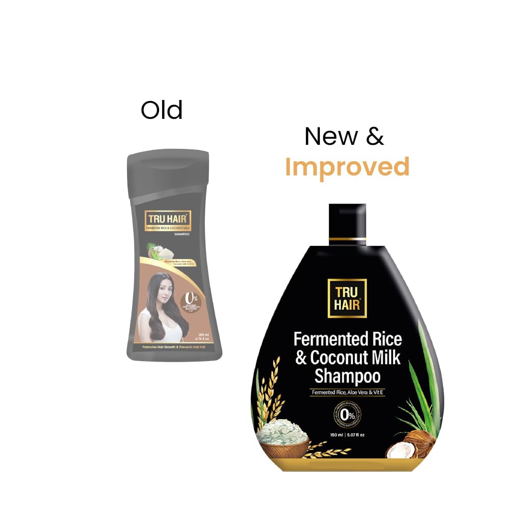 Tru Hair Rice & Coconut Milk Hair Oil - 110ml for Hair Growth & Shine | Natural Nourishing Treatment for Dry, Damaged Hair | Free Heater Included | Perfect for Daily Use & Salon Treatments