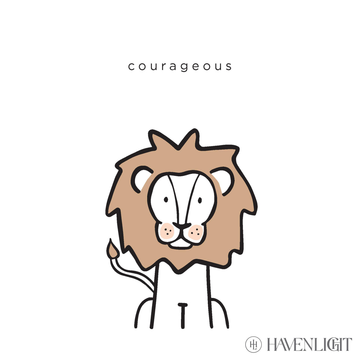 Courageous By Elise Gomez - Inspirational Christian Jewelry for Women, Faith-Based Necklace - Perfect for Church, Bible Study & Daily Encouragement