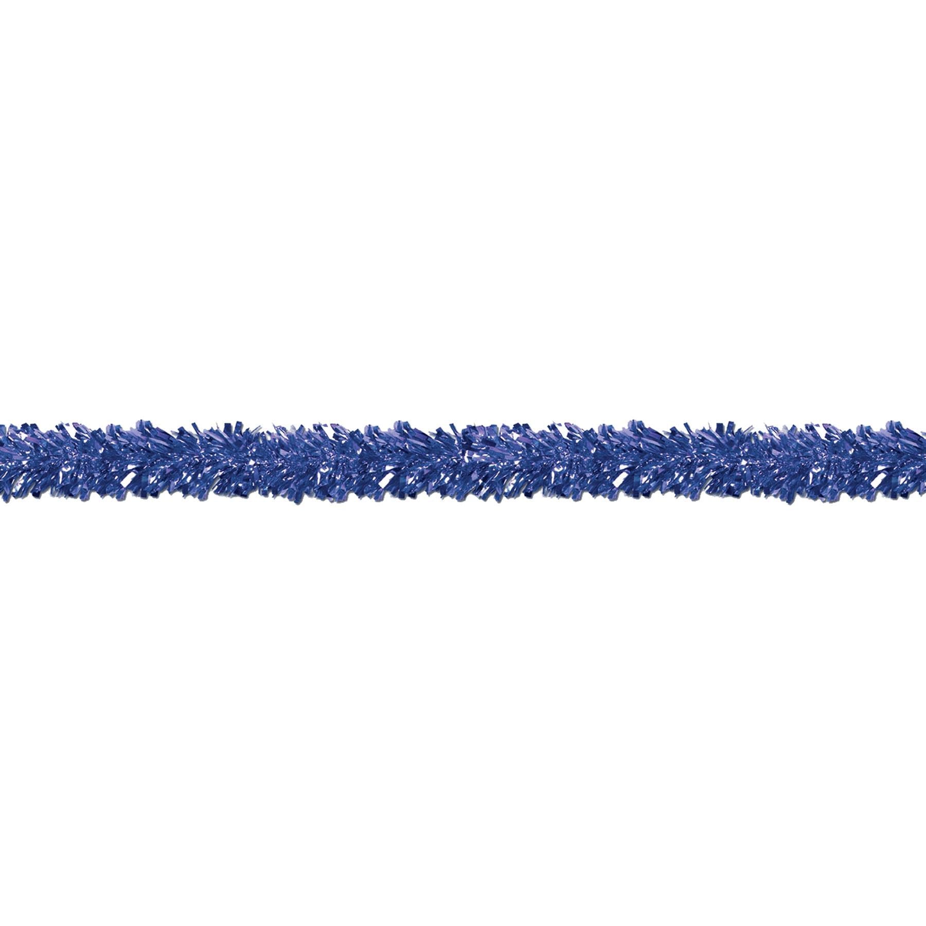 12 Pack Beistle 6-Ply Metallic Blue Party Garland - Perfect for Birthday Decorations, Christmas Tree Trimming & Holiday Party Decor