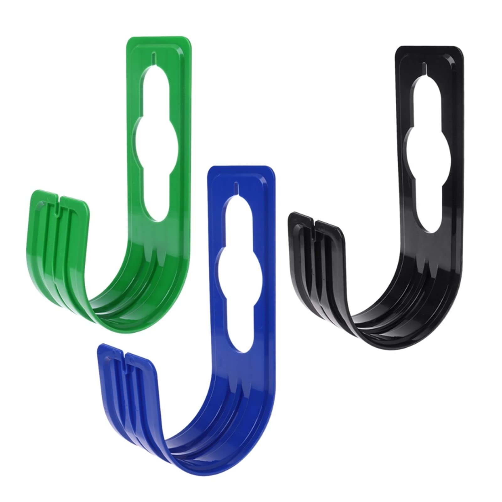 Portable Garden Hose Holder - 1pc Plastic Water Hose Hanger Hook Rack for Yard & Outdoor Storage (Black) - Perfect for Organizing Garden Tools, Watering Cans & Outdoor Equipment