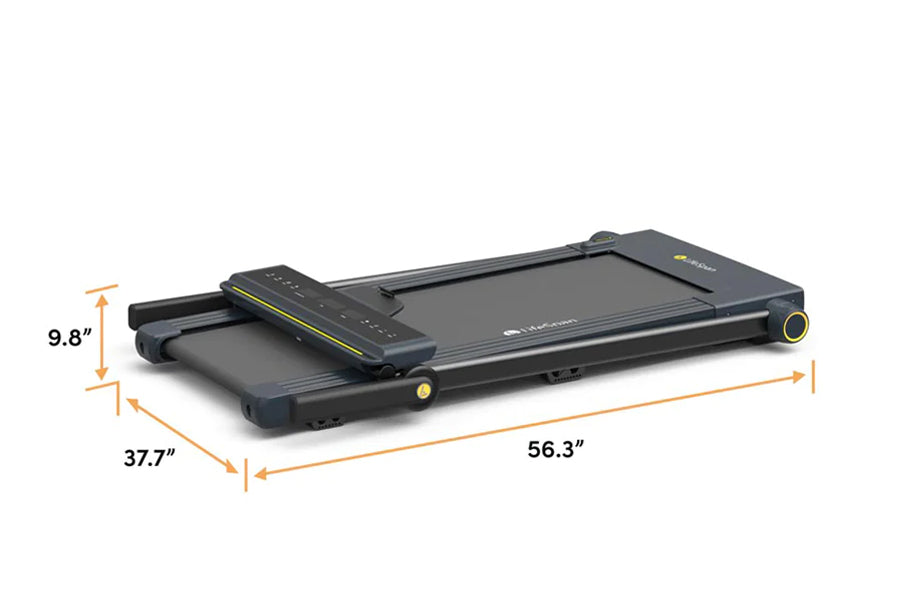 LifeSpan TR650 Slim Foldable Treadmill - Compact Home Gym Equipment for Walking & Running - Perfect for Small Spaces, Apartments & Home Offices