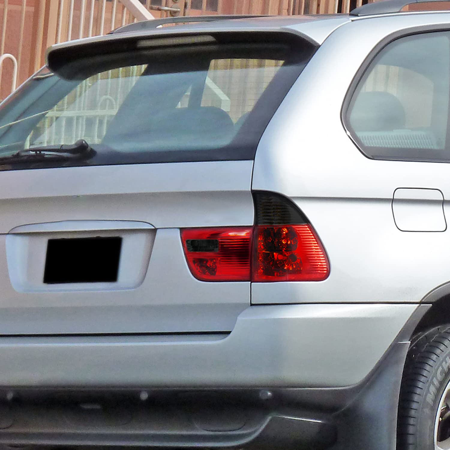 SPEC-D TUNING Red Smoke Lens Tail Lights for 2000-2006 BMW E53 X5 - Left & Right Pair Assembly - Upgrade Your Ride with Stylish LED Tail Lights for Enhanced Visibility & Night Driving Safety