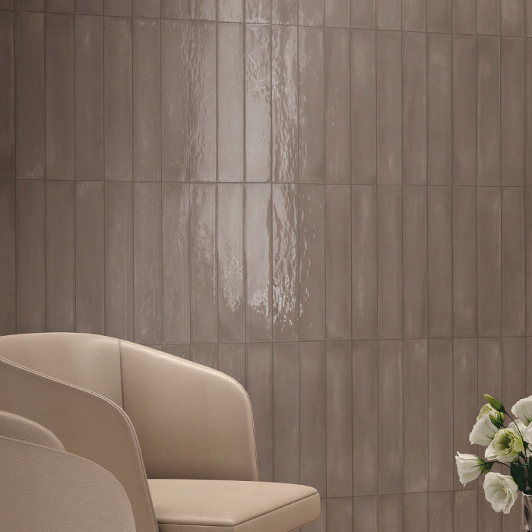 Zellige Porcelain Subway Wall Tile - Authentic Italian Lacquer Finish for Kitchen Backsplash & Bathroom Renovation