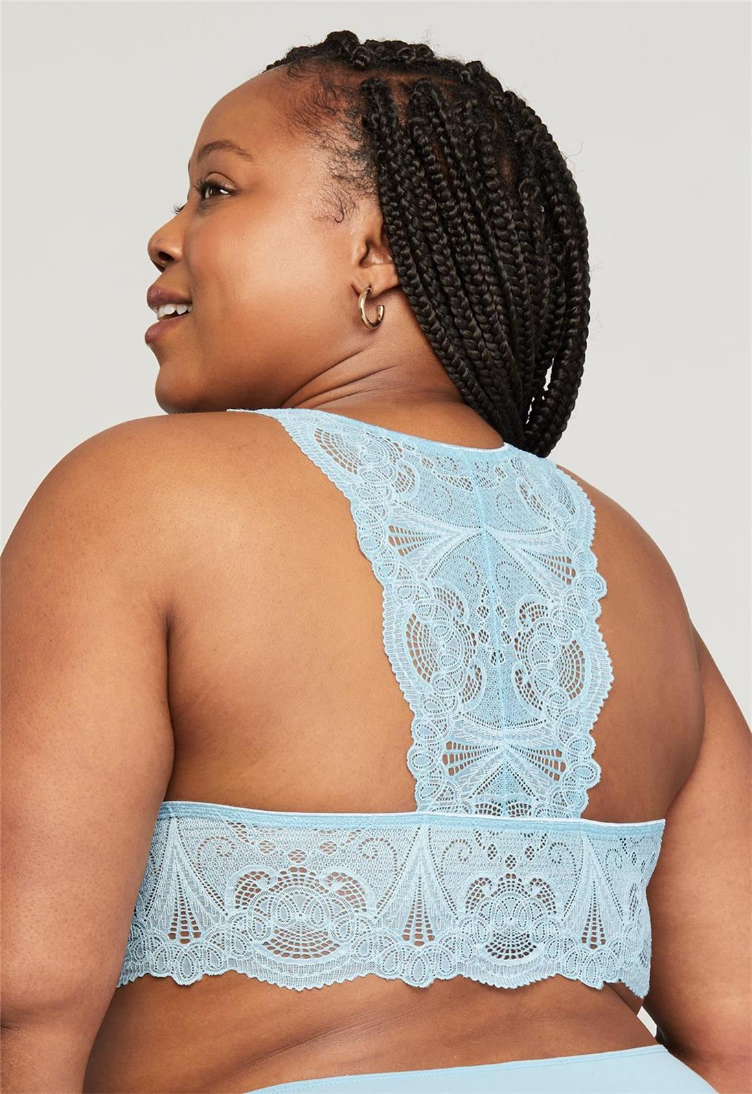 Belle Époque Lace T-Back Bralette - Comfortable Wireless Lingerie for Women | Perfect for Everyday Wear, Yoga & Layering Under Sheer Tops
