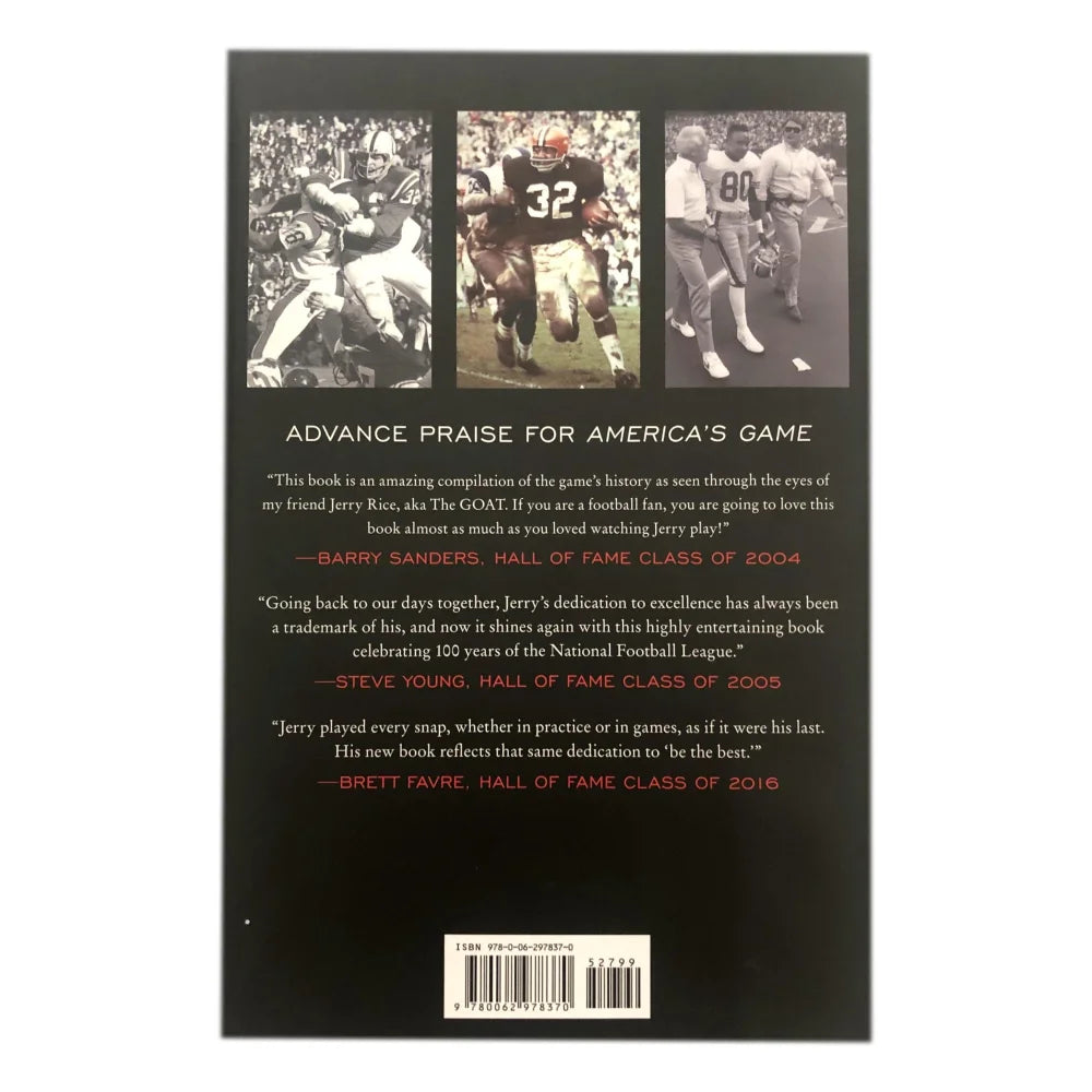 Jerry Rice Signed Book with JSA COA - Authentic NFL at 100 Autograph - Perfect for Football Memorabilia Collectors & Sports Fans Display