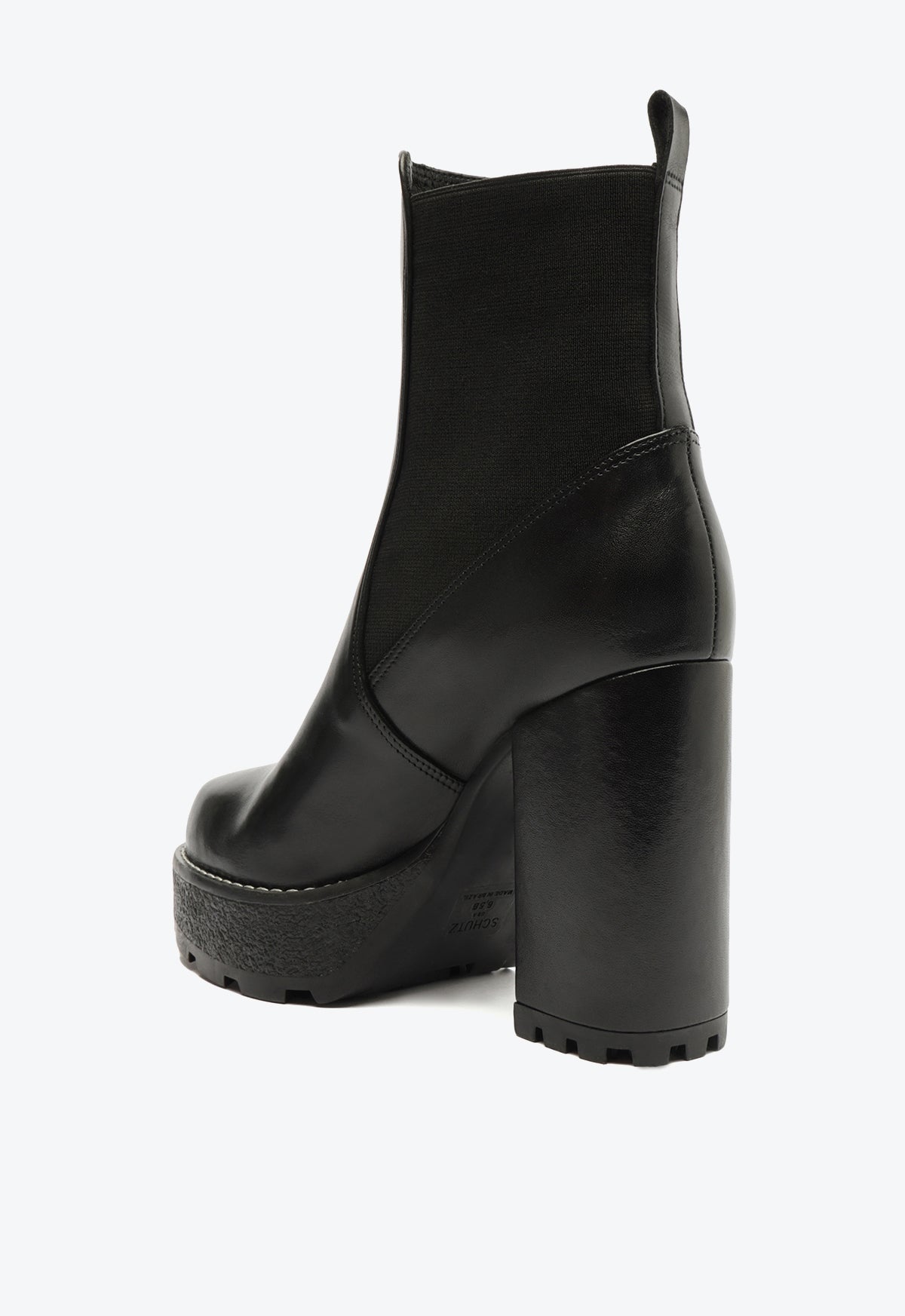 Billie Platform Leather Bootie - Women's Chunky Heel Ankle Boots for Fall & Winter | Stylish & Comfortable for Casual Outfits, Work & Date Night