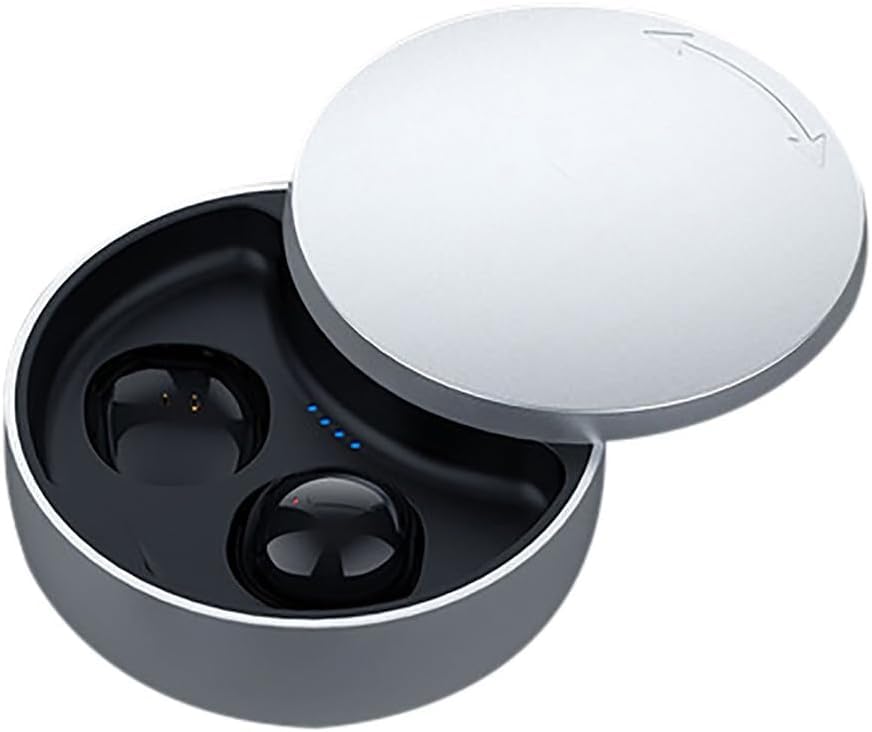 Smallest Invisible Wireless Bluetooth Earbuds for Side Sleepers - Comfortable Noise Cancelling Sleep Headphones for Small Ears, Perfect for Sleeping, Working & Hiking (Black) | Ideal for Nighttime Use, Office Focus & Outdoor Activities