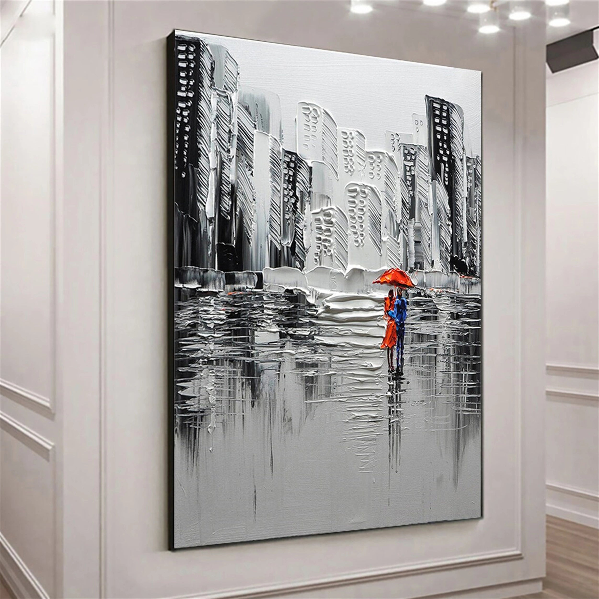 Urban Landscape Painting #UL 019 - Modern Wall Art for Living Room, Office & Bedroom Decor