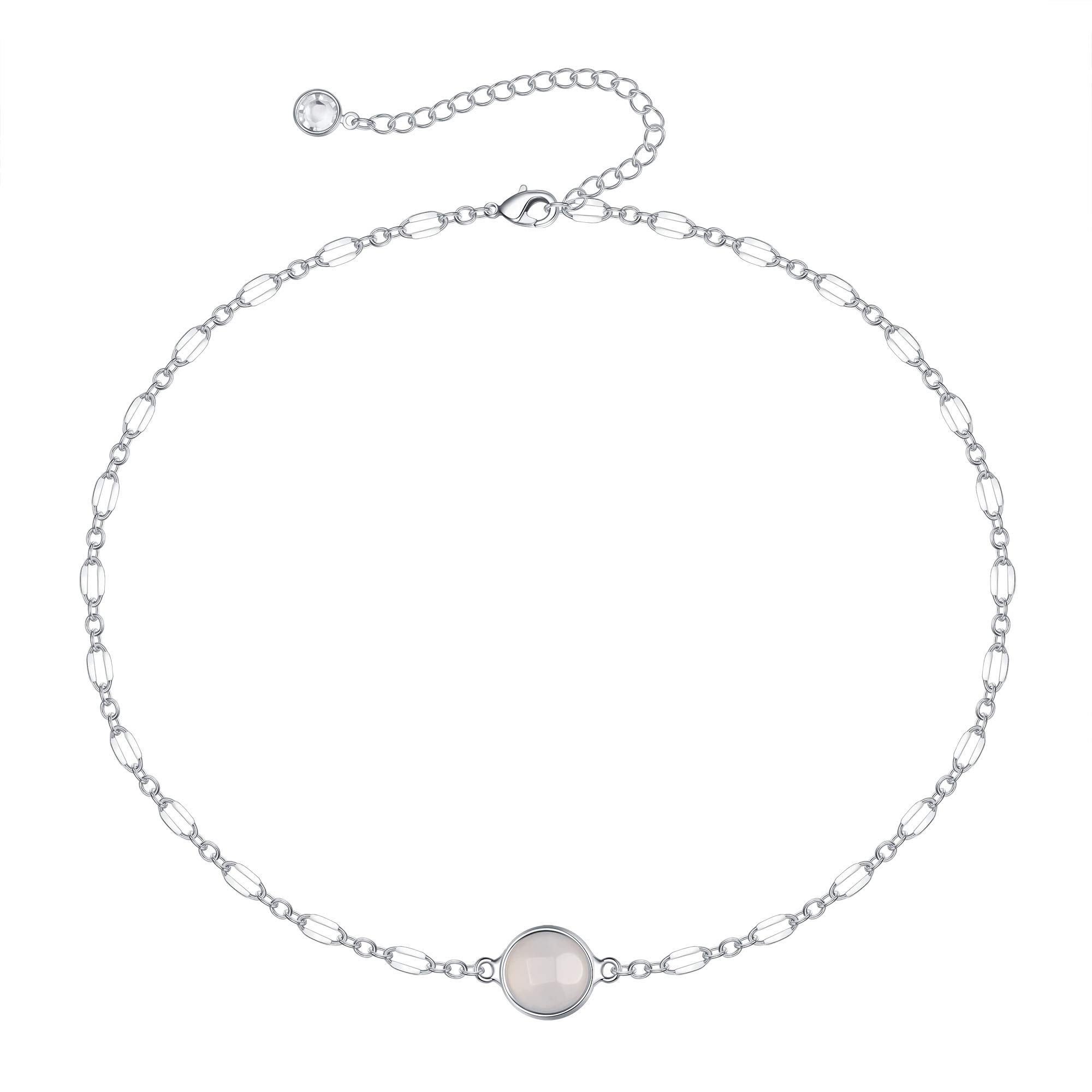14K Gold Plated Dainty Choker Necklace for Women - Handmade Medallion Snake Link Chain with Cross, Star & Moon Charms | Adjustable Simple Choker Jewelry for Everyday Wear, Date Night & Special Occasions